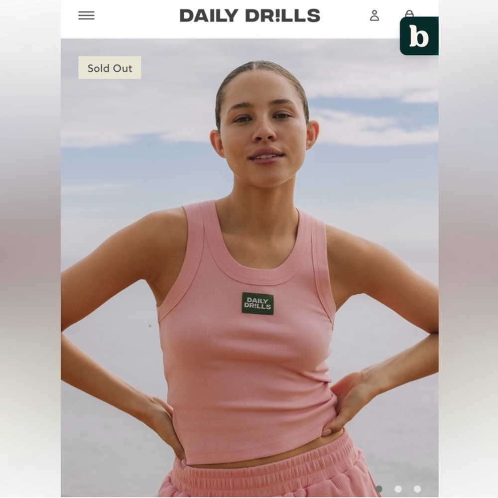 Daily Drills | Ribbed logo tank